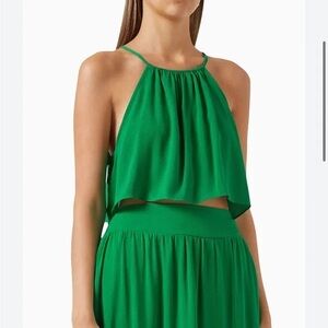 NWT MISA Los Angeles Flowy Crop Top